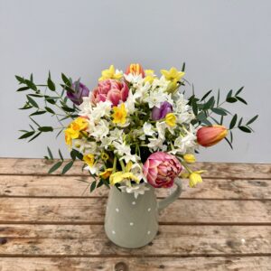 Narcissus and Tulips posy