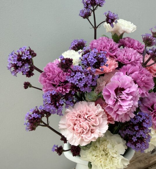 Pinks & Verbena close up